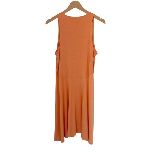 Athleta Santorini Thera Dress Cactus Peach Sleeveless Racerback Midi Size L - Picture 5 of 8